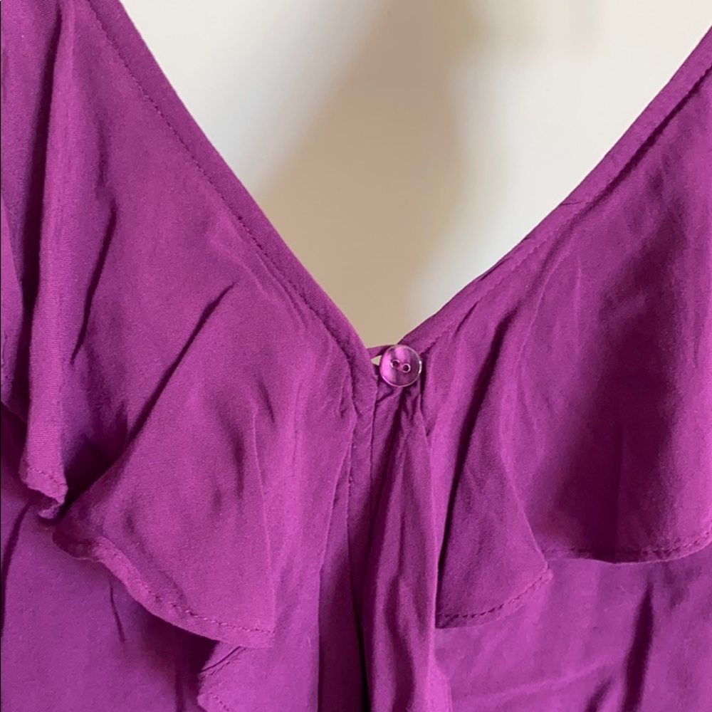 Express Ruffle Tank Tie Back - Picture 2 of 7